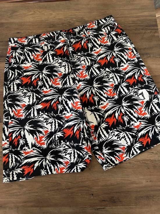 JACKSON Other - JACKSON Black, White & Orange Palm-Print Shorts